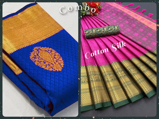 Aab Combo 1 Silk Designer Sarees Catalog
